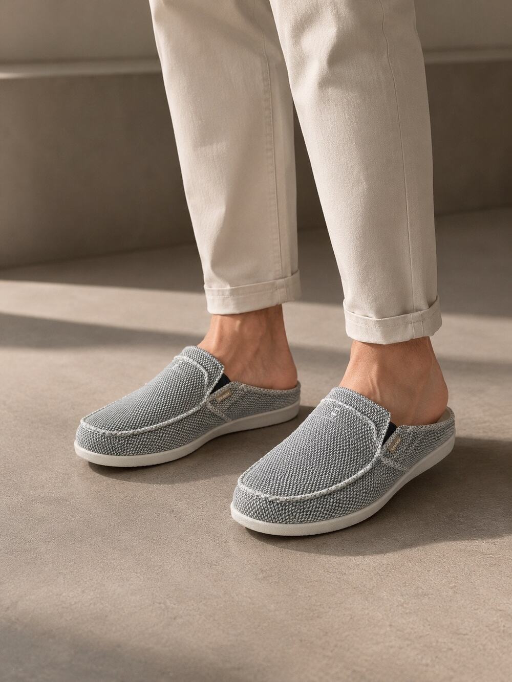 GECKO MAN Walk Hero Men’s Slip-On Loafers Gray Casual Comfort Shoes Size 11
